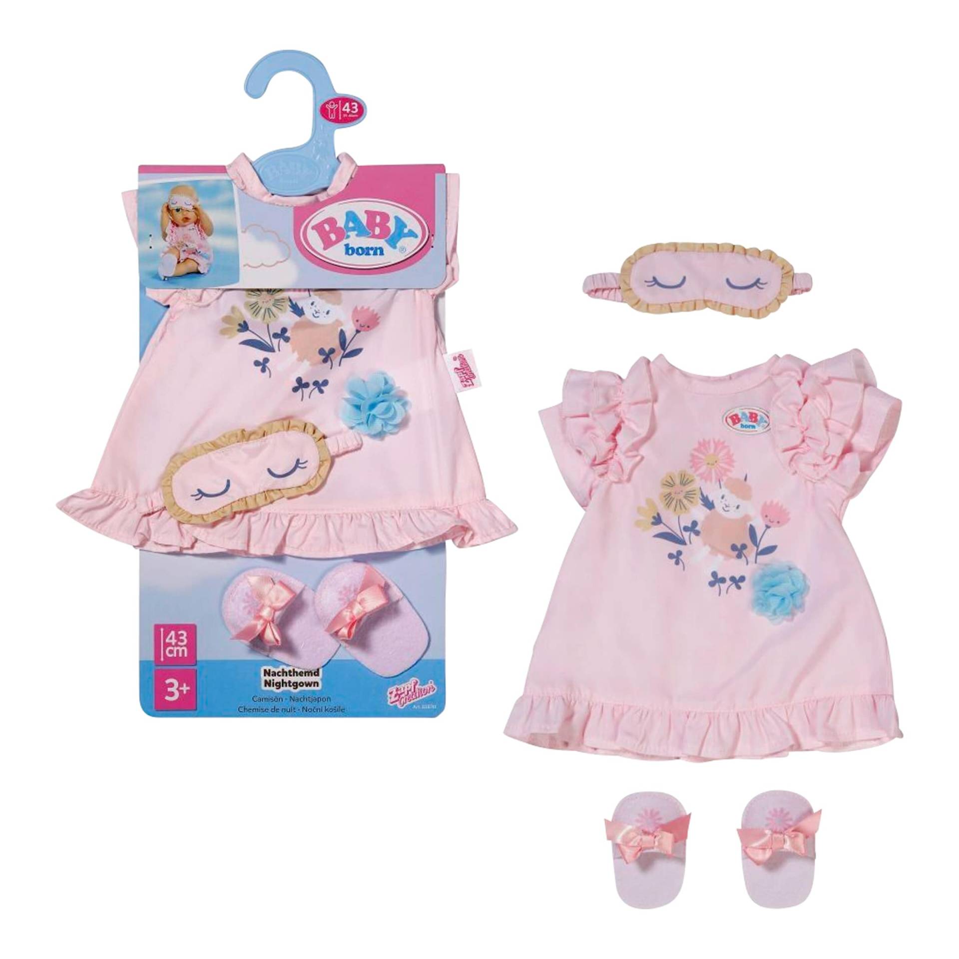 Zapf Creation Baby Born Puppen Outfit Nachthemd 43 cm von Zapf Creation