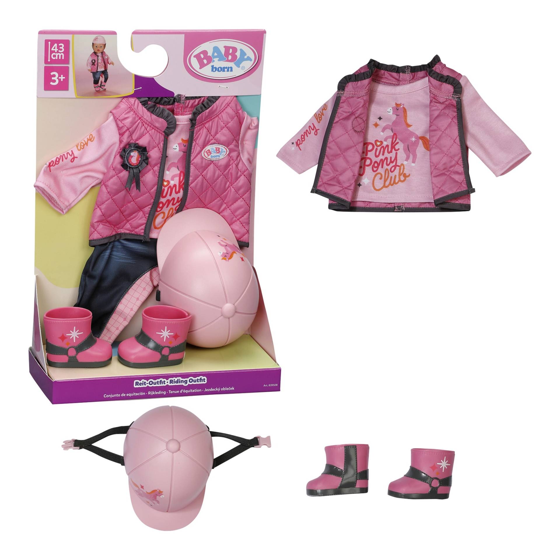 Zapf Creation Baby Born Puppen Outfit Reit Outfit 43cm von Zapf Creation