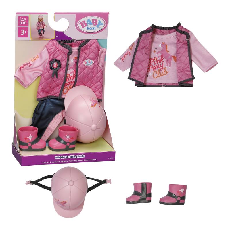 Zapf Creation Baby Born Puppen Outfit Reit Outfit 43cm von Zapf Creation