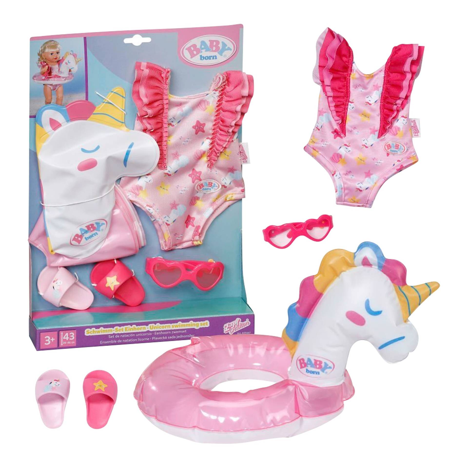 Zapf Creation Baby Born Puppen Schwimmset Einhorn 43 cm Zapf Creation Baby Born Puppen Schwimmset Einhorn 43 cm von Zapf Creation