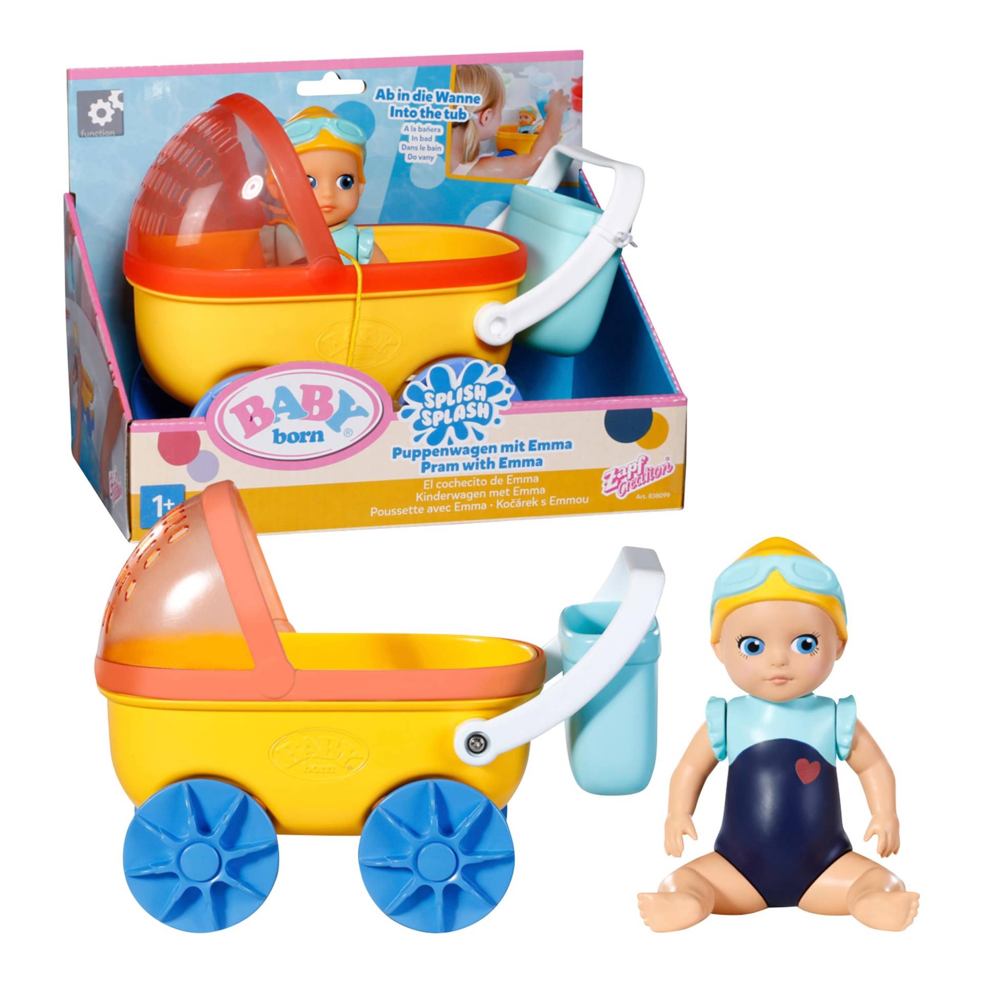 Zapf Creation Baby Born Splish Splash Kinderwagen mit Emma Zapf Creation Baby Born Splish Splash Kinderwagen mit Emma von Zapf Creation