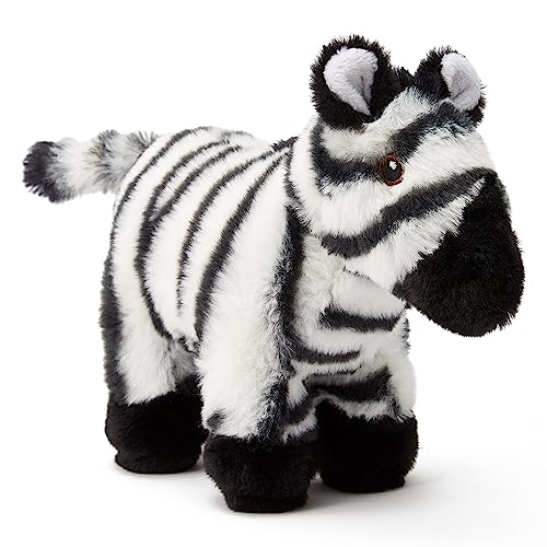 Zappi Co 100% Recyceltes Plüsch Zebraspielzeug (23cm Länge) Weiches Kuscheliges Umweltfreundliches Stofftier Sammlung Für Neugeborenes Erstes Kind von Zappi Co