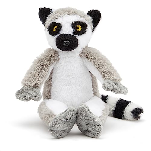 Zappi Co 100% Recyceltes Plüschspielzeug mit Ringelschwanzlemur (28cm Länge) Weiches Kuscheliges Umweltfreundliches Stofftier Sammlung Für Neugeborenes Erstes Kind von Zappi Co