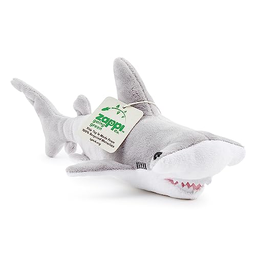 Zappi Co 100% recyceltes Plüschtier, Hammerhai (26cm Länge) Weiches, kuscheliges, umweltfreundliches Tiersammlung für Neugeborenes Kind Erstes Kind von Zappi Co