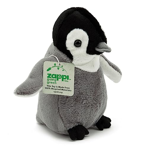 Zappi Co 100% recyceltes Plüschtier, Pinguin Küken (22cm Breite) Weiches, kuscheliges, umweltfreundliches Tiersammlung für Neugeborenes Kind Erstes Kind von Zappi Co