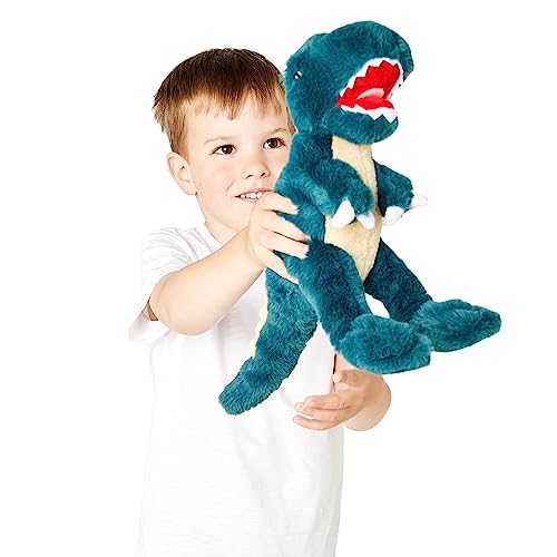 Zappi Co 100% recyceltes Plüschtier, T-Rex (28cm Länge) Weiches, kuscheliges, umweltfreundliches Tiersammlung für Neugeborenes Kind Erstes Kind von Zappi Co