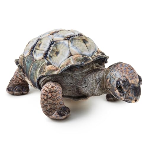 Zappi Co Aldabra-Riesenschildkröte 31 cm Plüschtier Realistisches Weiches Kuscheltier, Lebensechtes Detail, Perfekt zum Spielen & Sammeln, Auf TikTok vorgestellt (31cm Länge) von Zappi Co