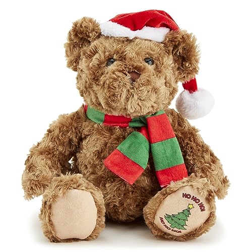 Zappi Co Christmas Xmas Classic Soft Bear (28-30 cm) Congrats Childrens Stuffed Soft Cuddly Safari animals Collection Plush Teddy New Born Child First kid von Zappi Co