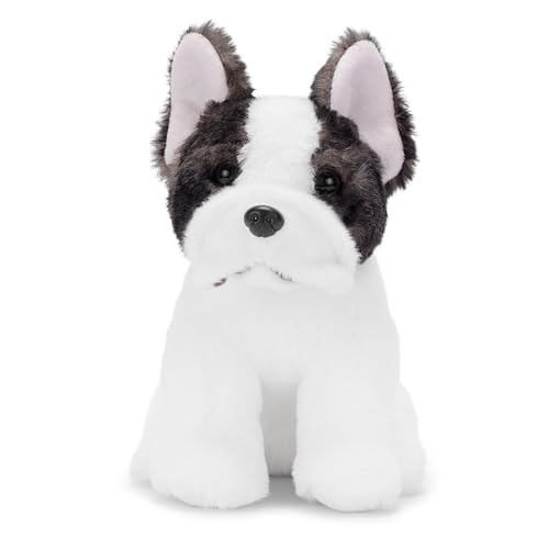 Zappi Co Christophe – Französische Bulldogge Kuscheltier (Weiß, 22cm) Weißer Frenchie zum Knuddeln – Flauschig, Recycelt & Verspielt von Zappi Co