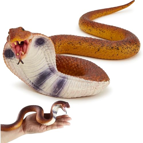 Zappi Co Cobra realistische Schlangenspielzeug - elastische Gummischlange mit lebensechten Merkmalen für Bildung, Halloween-Spaß und gruselige Streiche Zappi Co Cobra realistische Schlangenspielzeug - elastische Gummischlange mit lebensechten Merkmalen für Bildung, Halloween-Spaß und gruselige Streiche von Zappi Co