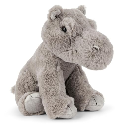 Zappi Co Flusspferd das Nilpferd Plüschtier Flusspferd (22cm) Flusspferd-Kumpel - Weich, Kuschelig, 100% Recycelt - Kräftiger Wasserfreund von Zappi Co