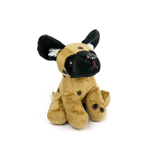 Zappi Co Kinder Kuschelweiches Plüschtier - Perfekte kuschelige Spielgefährten für Kinder Geburtstage und besondere Anlässe(12-15cm) (Wild Dog) von Zappi Co