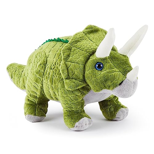 Zappi Co Plüsch Kinder Kuscheltier Weiches Kuschel Plüschtier - Teil der Safari-Tiere-Kollektion, Perfekt für Kinder(30cm)(Triceratops) von Zappi Co