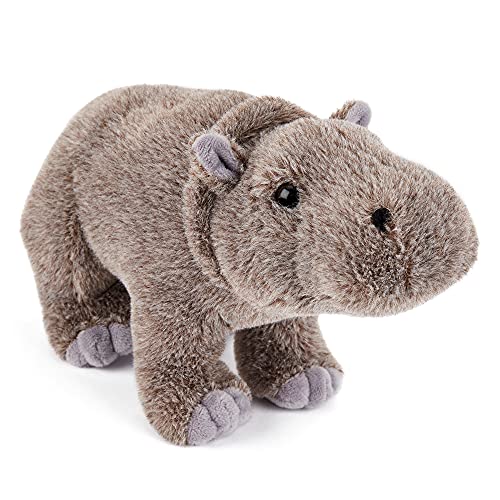 Zappi Co Plüsch Kinder Kuscheltier Weiches Kuschel Plüschtier - Teil der Safari-Tiere-Kollektion, Perfekt für Kinder(22cm)(Pygmäen-Flusspferd) von Zappi Co