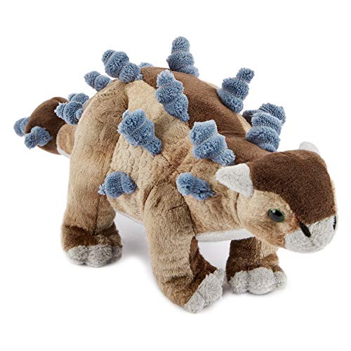 Zappi Co Plüsch-Kuscheltier für Kinder - Teil der Safari-Tiere-Kollektion, perfekt für Kinder (32cm Tiefe) (Ankylosaurus Dinosaurier) von Zappi Co