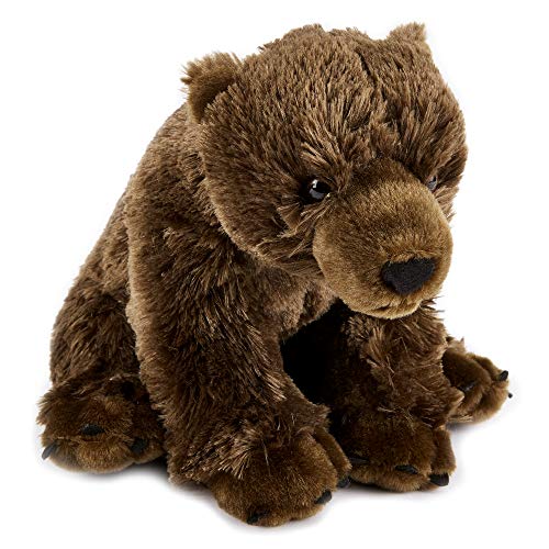 Zappi Co Plüsch Kinder Kuscheltier Weiches Kuschel Plüschtier - Teil der Safari-Tiere-Kollektion, Perfekt für Kinder(27 cm)(Braunbär) von Zappi Co