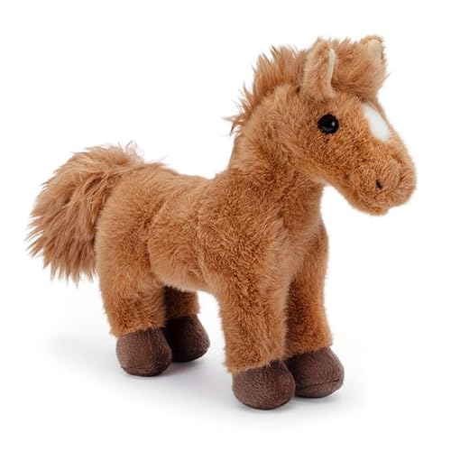 Zappi Co Hellbraunes Pferd Plüschtier – 20cm Weiches Stofftier – Süßes Pferd Teddy für Mädchen und Jungen von Zappi Co