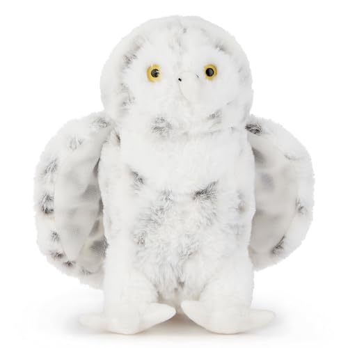 Zappi Co Schneewittchen die Schneeeule Plüschtier Arktische Eule (19cm) Arktischer Jäger-Kumpel - Weich, Kuschelig, 100% Recycelt - Weiser nördlicher Begleiter von Zappi Co