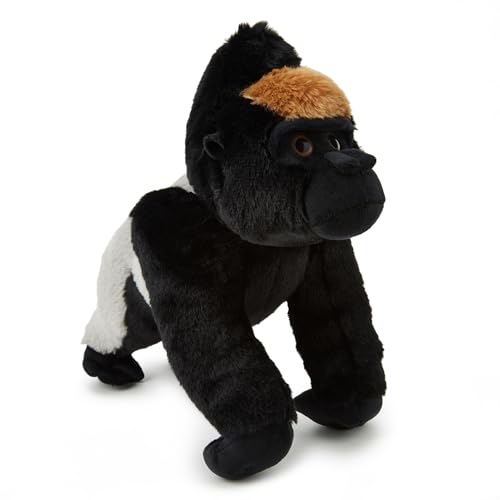 Zappi Co Silverback Gorilla Plüschtier (32 cm) – mächtiger, sanfter Dschungel-Plüsch, umweltfreundlich, Hit bei Jungen Tierliebhabern, 100% recycelt von Zappi Co