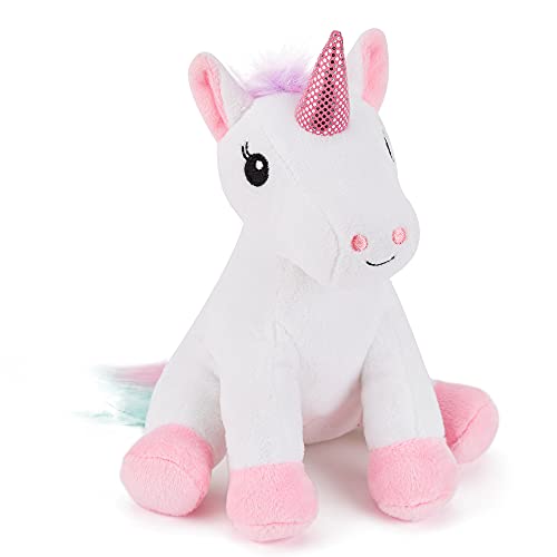 Zappi Co Kinder Kuschelweiches Plüschtier - Perfekte kuschelige Spielgefährten für Kinder Geburtstage und besondere Anlässe(12-15cm) (Einhorn) von Zappi Co