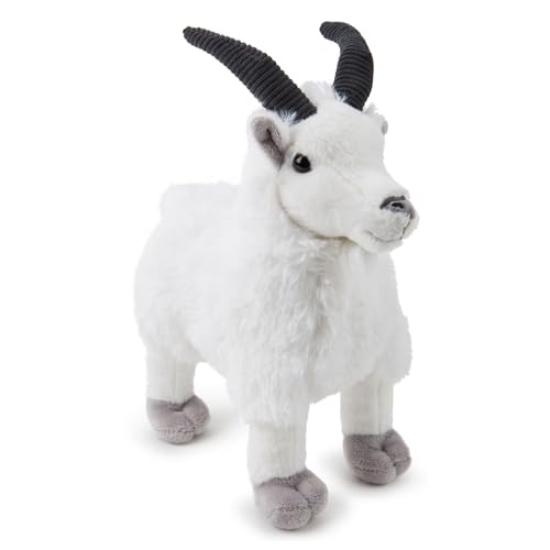 Zappi Co Ziegen Plüschtier (30 cm Länge) - Spaßiger und kuscheliger Bauernhoffreund für Kinder, ideal für fantasievolles Spielen von Zappi Co