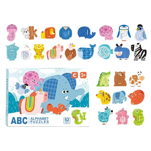Zasdvn Kinderbrief Puzzle, Kinder Alphabet Puzzle - 52X/Set Educational Cognitive Animal Rätsel | Briefe Sorting Board, Kinder Lernen Spiele für Bildung Mädchen & Zasdvn Kinderbrief Puzzle, Kinder Alphabet Puzzle - 52X/Set Educational Cognitive Animal Rätsel | Briefe Sorting Board, Kinder Lernen Spiele für Bildung Mädchen & von Zasdvn