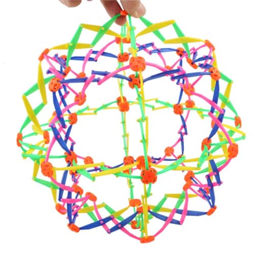 Zasdvn Multi Coloredplastic Expanding Magic Ball, Neuheit Erweiterbares Kugelballspielzeug Multifunktionaler Bunte Spielzeugball Kinder Für Sicheres Pädagogisches Stressabbau Ballspielzeug von Zasdvn