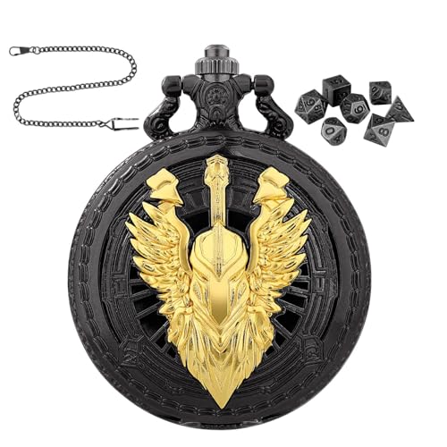 Zasdvn Würfelset aus Metall, kleines Würfelset - 7X Würfel im Taschenuhrengehäuse | Reisebrettspiele für Männer und Frauen, Rollenspiel-Brettspielzubehör Zasdvn Würfelset aus Metall, kleines Würfelset - 7X Würfel im Taschenuhrengehäuse | Reisebrettspiele für Männer und Frauen, Rollenspiel-Brettspielzubehör von Zasdvn
