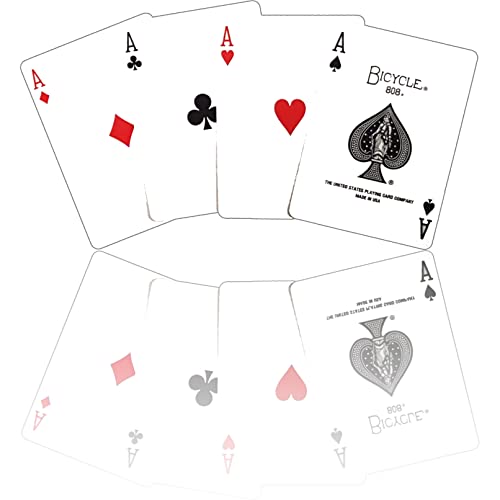 Four Aces Mystery - Kartenzauberei Kartentrick | ASSE Verschwinden und erscheinen | Bicycle Zauberkarten Deck + Gimmicks von ProTriXX