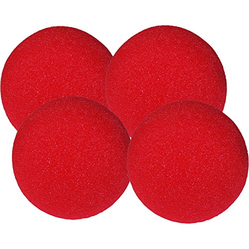 4 rote Super Soft Spongeballs by Gosh | 5cm Durchmesser | Deutschsprachige Anleitung inkl. Basis Sponge Ball Routine von Its Magic Zaubershop | Schwammbälle, Trick Balls, Zaubertricks & Zauberartikel von ProTriXX