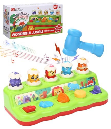 Zawaer Pop up Baby Spielzeug ab 6 Monate mit Musik & Licht, Baby Spielzeug 1 Jahr, Kleinkinder Montessori-Spielzeug für 1 Jahr Kinder, Frühe Entwicklung Ursache und Wirkung Spielzeug Babys Geschenk. Zawaer Pop up Baby Spielzeug ab 6 Monate mit Musik & Licht, Baby Spielzeug 1 Jahr, Kleinkinder Montessori-Spielzeug für 1 Jahr Kinder, Frühe Entwicklung Ursache und Wirkung Spielzeug Babys Geschenk. von Zawaer