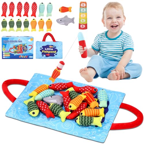 Zaxiva Montessori Spielzeug ab 1 Jahr, Angelspiel für 1-3 Jahre, Sensorik Lernspielzeug zur Hand-Auge-Koordination, Motorikspielzeug, Geschenk für Jungen und Mädchen, pädagogisches Baby Spielzeug Zaxiva Montessori Spielzeug ab 1 Jahr, Angelspiel für 1-3 Jahre, Sensorik Lernspielzeug zur Hand-Auge-Koordination, Motorikspielzeug, Geschenk für Jungen und Mädchen, pädagogisches Baby Spielzeug von Zaxiva
