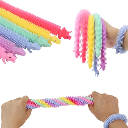 Dehnbares Dinosaurier-Nudel-Fidget-Spielzeug, einzigartiges sensorisches Spielzeug für Kinder und Erwachsene mit ADS, ADHS, Zwangsstörungen oder Autismus von Zayin