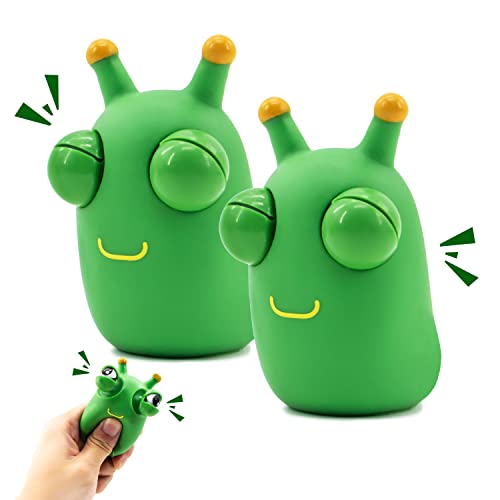 Zayin Grüne Käfer-Spielzeuge Popping Out Eyes Squeeze Fun Sensorisches Zappelspielzeug für Kinder zum Abbau von Stress, Angstzuständen,Spielzeug,Weihnachtsgeburtstagsgeschenk von Zayin