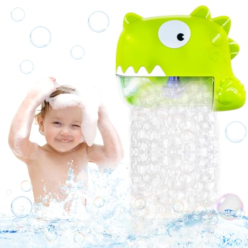 Zaztytoy Badewannenspielzeug Baby ab 1 Jahr - Dinosaurier Badespielzeug mit Musik, Seifenblasenmaschine für Badezimmer, Wasserdicht, Ideal für Badewanne und Spielzimmer, Grün Zaztytoy Badewannenspielzeug Baby ab 1 Jahr - Dinosaurier Badespielzeug mit Musik, Seifenblasenmaschine für Badezimmer, Wasserdicht, Ideal für Badewanne und Spielzimmer, Grün von Zaztytoy