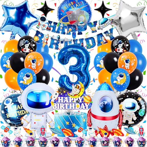 Zaztytoy Weltraum Kindergeburtstag Deko Luftballons – 44 Stück Weltall Deko Ballons 3 Jahre, Astronauten Party mit Folienballons, Banner, Kucheneinsätzen & Zubehör für Kindergeburtstage Zaztytoy Weltraum Kindergeburtstag Deko Luftballons – 44 Stück Weltall Deko Ballons 3 Jahre, Astronauten Party mit Folienballons, Banner, Kucheneinsätzen & Zubehör für Kindergeburtstage von Zaztytoy