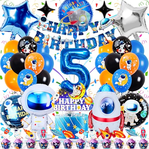 Zaztytoy Weltraum Kindergeburtstag Deko Luftballons – 44 Stück Weltall Deko Ballons 5 Jahre, Astronauten Party mit Folienballons, Banner, Kucheneinsätzen & Zubehör für Kindergeburtstage Zaztytoy Weltraum Kindergeburtstag Deko Luftballons – 44 Stück Weltall Deko Ballons 5 Jahre, Astronauten Party mit Folienballons, Banner, Kucheneinsätzen & Zubehör für Kindergeburtstage von Zaztytoy