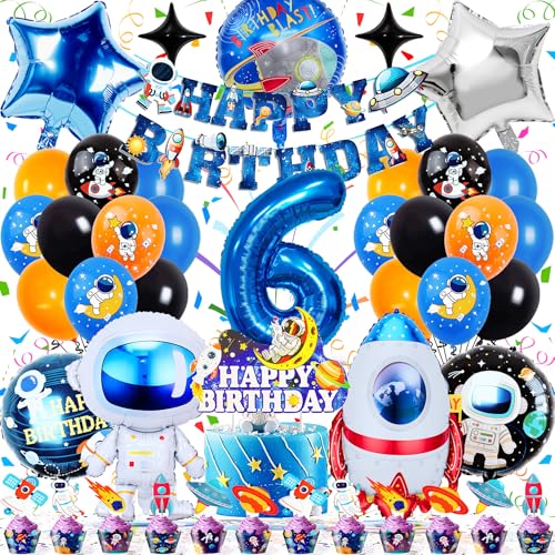 Zaztytoy Weltraum Kindergeburtstag Deko Luftballons – 44 Stück Weltall Deko Ballons 6 Jahre, Astronauten Party mit Folienballons, Banner, Kucheneinsätzen & Zubehör für Kindergeburtstage Zaztytoy Weltraum Kindergeburtstag Deko Luftballons – 44 Stück Weltall Deko Ballons 6 Jahre, Astronauten Party mit Folienballons, Banner, Kucheneinsätzen & Zubehör für Kindergeburtstage von Zaztytoy