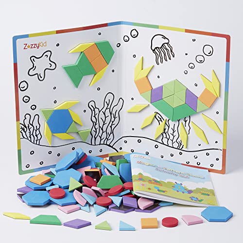 ZazzyKid Tangram Magnetisch Magnet Puzzle Kinder: 216 PCS Travel Tangram - STEM ZazzyKid Tangram Magnetisch Magnet Puzzle Kinder: 216 PCS Travel Tangram - STEM von ZazzyKid