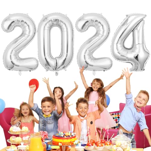 2024 Neujahrsballons – 101,6 c Alphabet-Ballon | multifunktionale, langlebige große 2024 Folienballons für Jubiläumsdekoration Zceplem von Zceplem