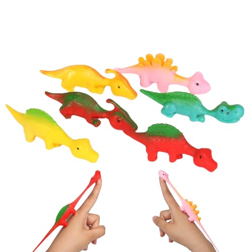 Katapult-Dinosaurier, Fingerspielzeug in Dinosaurierform, Dehnbares Spielzeug für Flugspiele und Partygeschenke, Spielzeug zum Stressabbau für Kinder, Jugendliche und Erwachsene Zceplem von Zceplem