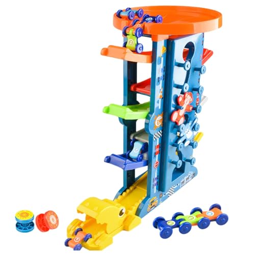 Zceplem Autorampe für Kleinkinder, Rennstreckenspielzeug | Auto Ramp Racer Kinder Rennstrecke Spielzeug Puzzle Aufklärung,Dinosaurier-Autospuren, pädagogisches Autospur-Spielzeug für Jungen, Mädchen, von Zceplem