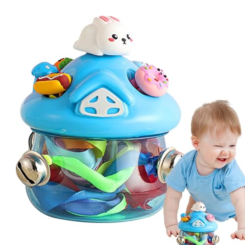 Zceplem Montessori Ziehspielzeug, Ziehschnurspielzeug für Kinder, Sensorische Ziehspielzeuge, Band-Pull-String-Aktivitätsspielzeug, sensorisches Ziehspielzeug für Kinder ab 6 Monaten, von Zceplem