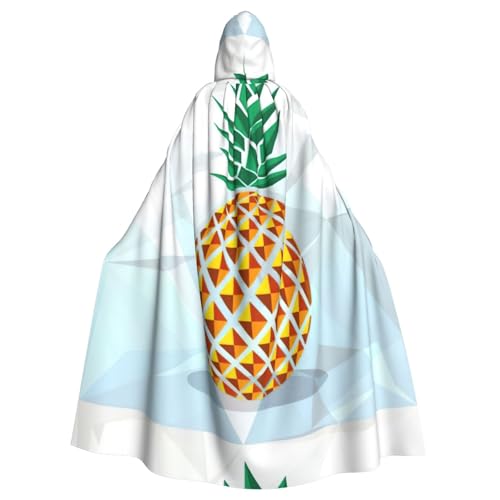 Zcmkjlg Ananas-Umhang mit geometrischem Druck, für Erwachsene, Halloween, Themenpartys, Umhang für Maskerade von Zcmkjlg