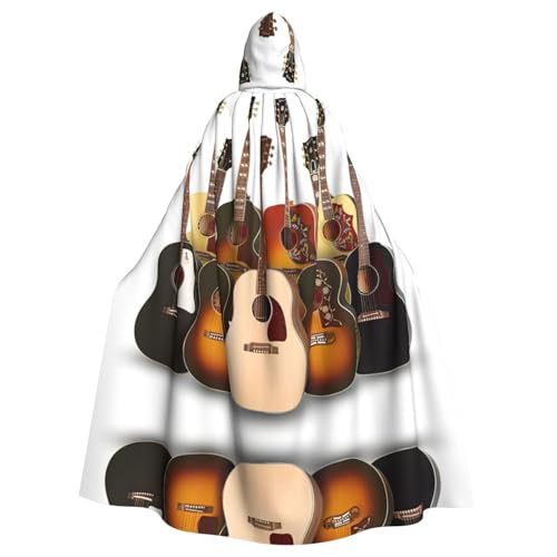 Zcmkjlg Erwachsenen-Umhang mit Kapuze und Gitarrendruck, Themenpartys, Umhang für Maskerade Zcmkjlg Erwachsenen-Umhang mit Kapuze und Gitarrendruck, Themenpartys, Umhang für Maskerade von Zcmkjlg