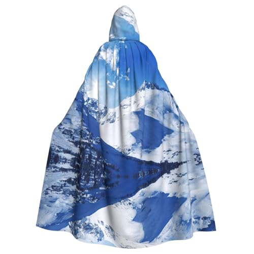 Zcmkjlg Halloween-Kapuzenumhang für Erwachsene, Motiv: Schneegebirge, Themenpartys, Umhang für Maskerade Zcmkjlg Halloween-Kapuzenumhang für Erwachsene, Motiv: Schneegebirge, Themenpartys, Umhang für Maskerade von Zcmkjlg