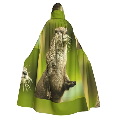 Zcmkjlg Halloween-Kapuzenumhang mit Krallen-Otter-Druck, für Themenpartys, Maskerade Zcmkjlg Halloween-Kapuzenumhang mit Krallen-Otter-Druck, für Themenpartys, Maskerade von Zcmkjlg