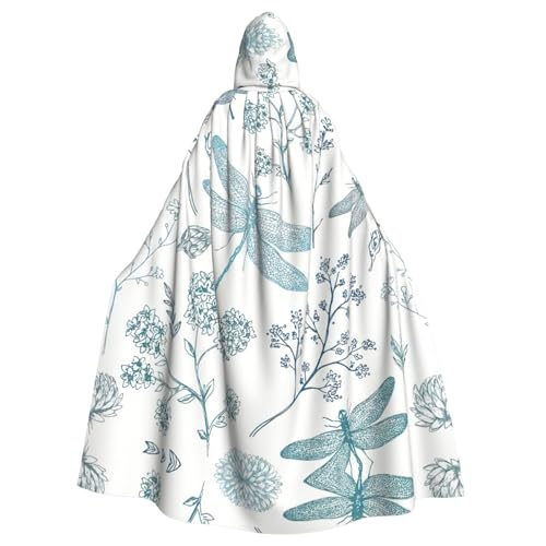 Zcmkjlg Halloween-Kapuzenumhang mit Libellen-Druck, für Themenpartys, Maskerade Zcmkjlg Halloween-Kapuzenumhang mit Libellen-Druck, für Themenpartys, Maskerade von Zcmkjlg