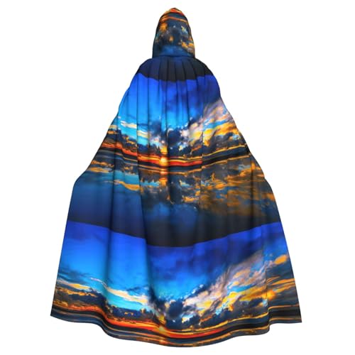 Zcmkjlg Halloween-Kapuzenumhang mit Sonnenuntergang-Druck, für Themenpartys, Maskerade Zcmkjlg Halloween-Kapuzenumhang mit Sonnenuntergang-Druck, für Themenpartys, Maskerade von Zcmkjlg