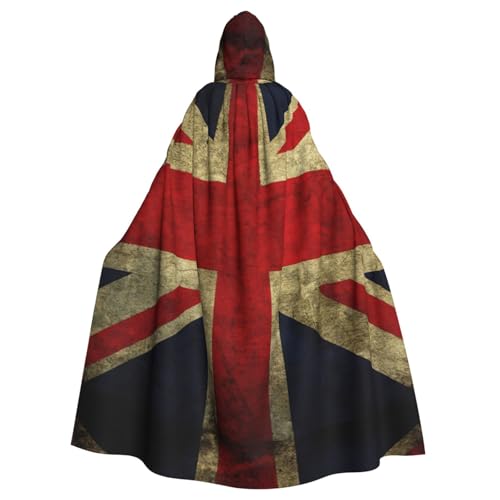 Zcmkjlg Halloween-Kapuzenumhang mit britischer Flagge, Themenpartys, Umhang für Maskerade Zcmkjlg Halloween-Kapuzenumhang mit britischer Flagge, Themenpartys, Umhang für Maskerade von Zcmkjlg